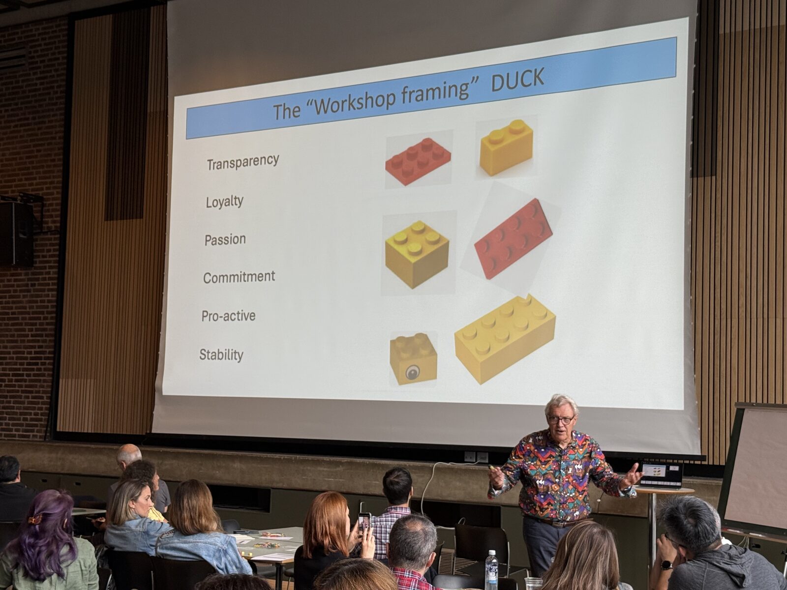 Trainer Robert Rasmussen leading a session